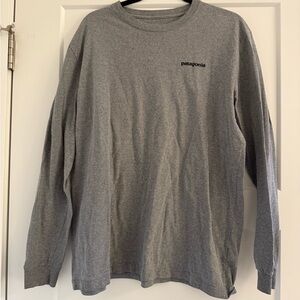 Patagonia Men's Heather Gray Long Sleeve Tee